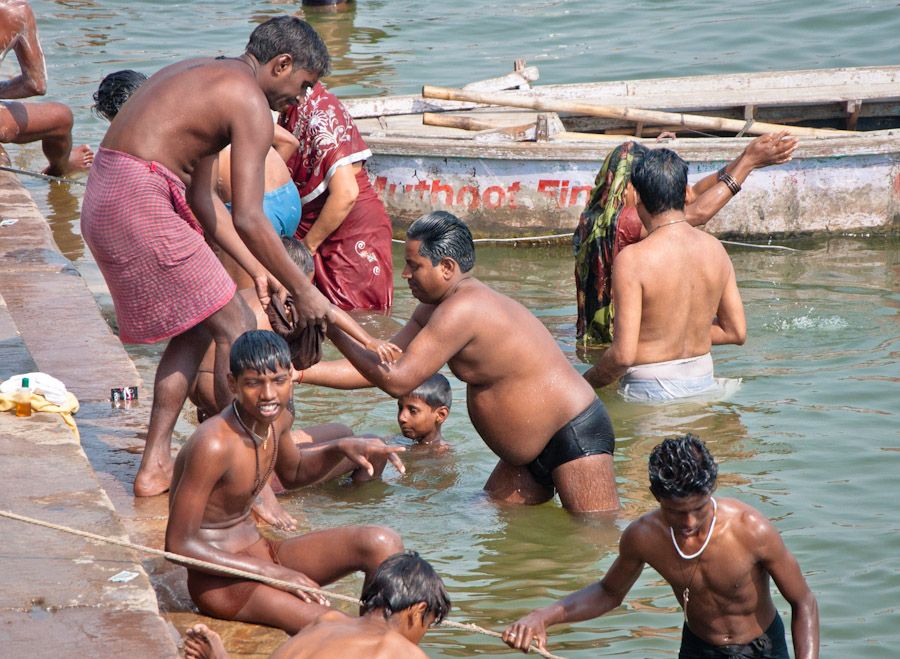 Baños en el Ganges